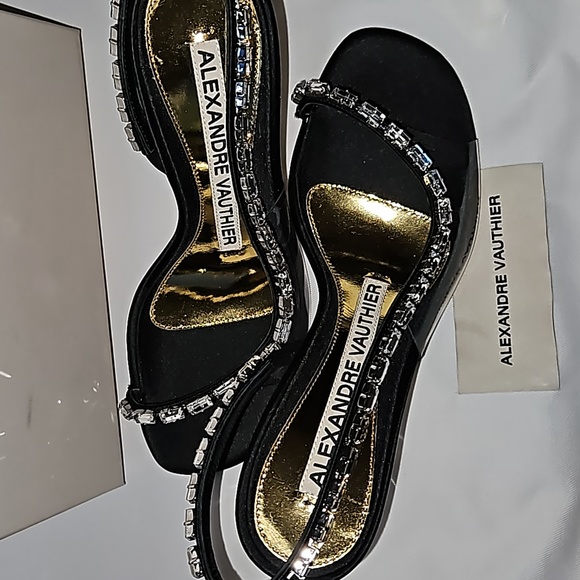Brand New Authentic Alexander Vauthier crystal embellished stiletto shoes Size 6 - Picture 2 of 8